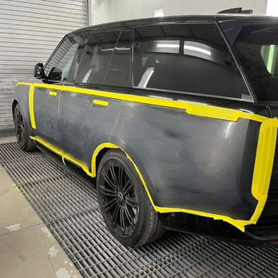 Range Rover full side repair and paint
