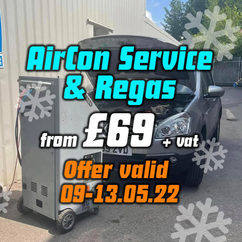 £69 Aircon service & regas. Limited Offer